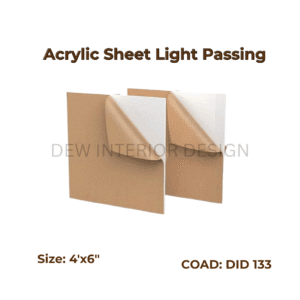 Acrylic sheet light passing