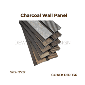 Charcoal wall panel