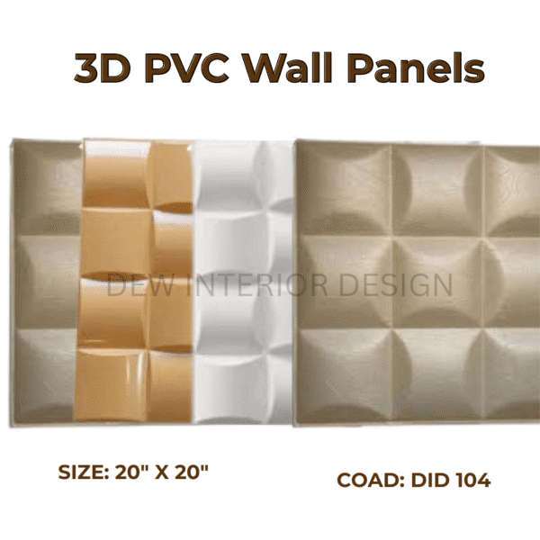 3D PVC Wall Panels – Modern Textured Wall Décor