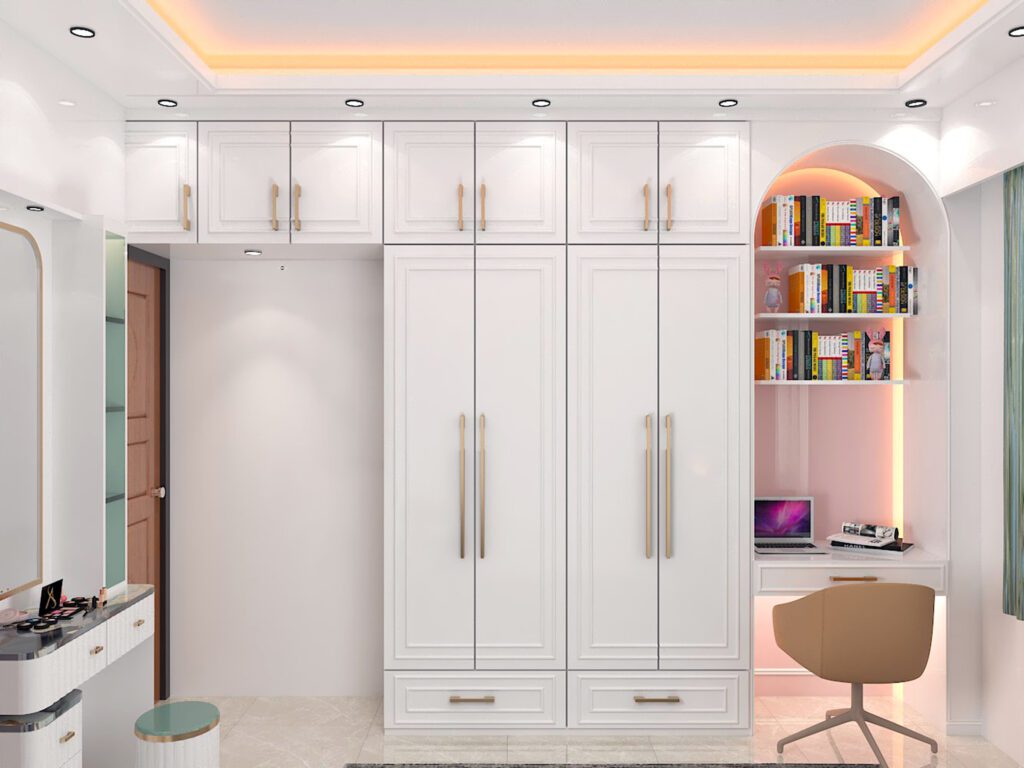 Wall cabinet design for bedroom